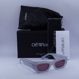 Off-White OERI147 BELLEVILLE 0928 Cat Eye Sunglasses – Grey/Burgundy
